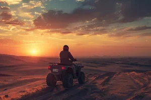 Evening desert safari ATV